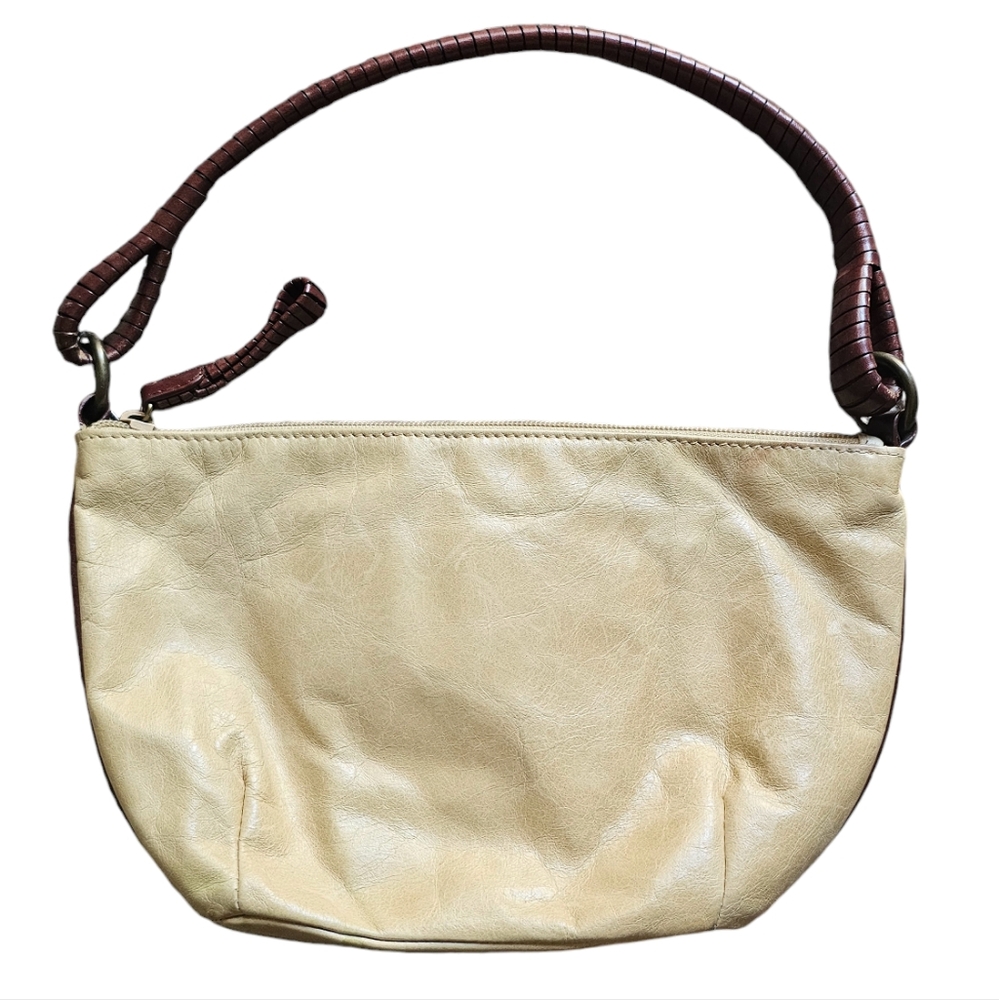 Fossil leather color of sand shoulder bag with‎ interesting strap